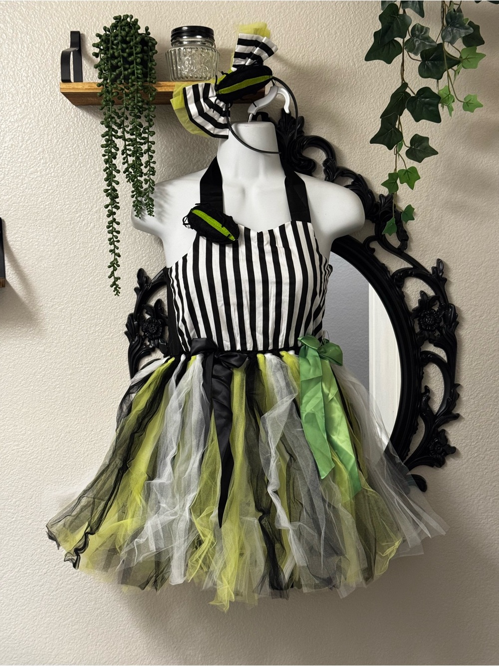 Kids Beetlejuice Inspired Tutu Halloween Costume Dress NWT